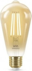 Philips WIZ LED ST64 Amber, 7W E27 2000K-5000K Tunable Smart Bulb