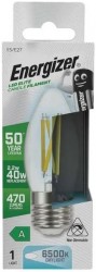 Energizer A-Rated LED Elite Candle, 2.2W=40W, 6500K, E27, No-Dim, S29637