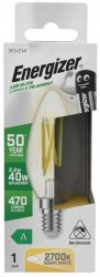 Energizer A-Rated LED Elite Candle, 2.2W=40W, 2700K, E14, No-Dim, S29640