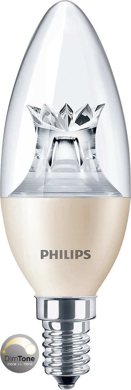 verdediging Publiciteit kas Philips Master LED, Candle, 8W (60W), E14, Clear, *DIMTONE*