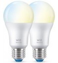 Philips WIZ LED GLS Twin Pack, 7W, E27 2700K-6500K Tunable Smart Bulb