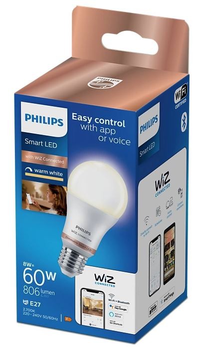 Wiz LED WiFi Bulb A80 E27 18,5W/2452lm RGBTW (929003500001) au